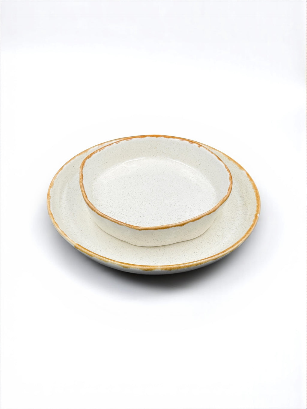 Talerz z rantem 25 cm Creamy